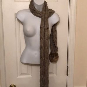 OLD NAVY SCARF WITH POM POMS